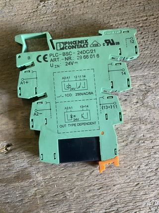 12x Phoenix Contact PLC-BSC-24DC/21 (2966016) | inkl. Kennzeichnung YK 0148-05 |0