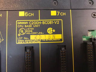 OMRON C200H-BC081-V2 CPU Backplane Basis Unit2