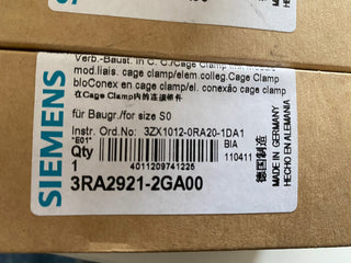 Siemens SIRIUS Verbindungsbaustein 3RA2921-2GA00 – Neu & OVP – S0 Federzug0