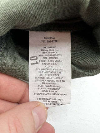 CamelBak Max Grip NT Flammhemmende Handschuhe Salbeigrün Militärgröße Small