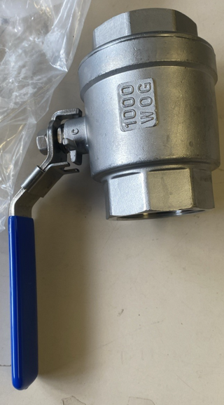 Edelstahl Kugelhahn 2 Zoll V4A 316 Damstahl Absperrhahn Ventil 1000 WOG Neu4