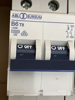 ABL Sursum B6 T8 Leitungsschutzschalter, Sicherungsautomat 230V0