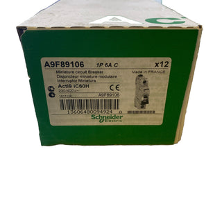 12x Schneider Electric Acti9 iC60H B16 A9F89106 Leitungsschutzschalter 1P 6A C N0
