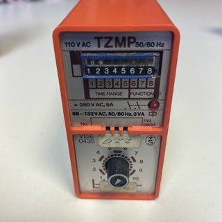 Bircher Zeitrelais TZMP time relay 6A 220V AC 0,1s-10h 176-264V AC Relais1