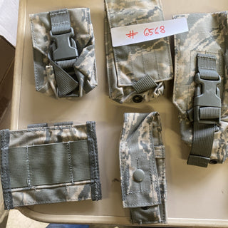 6x US Army GCS Pouches Taschen Set Molle Weste Koppel Tragesystem Selten NEU9