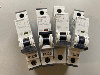 4× Siemens 5SY41 C4 – Leitungsschutzschalter 1‑polig – MCB C‑Charakteristik0