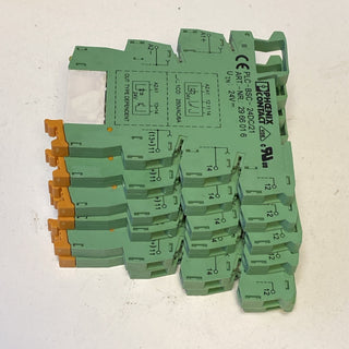 Phoenix Contact PLC-BSC-24DC/21 Relaissockel 6x Koppelrelais 2966618 24V geb5