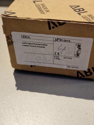 ABL Sursum 1Z6UL Leitungsschutzschalter 6A 277VAC neu5