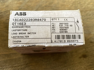 ABB OT16E3 Lasttrennschalter 16A 3-polig – NEU & OVP0