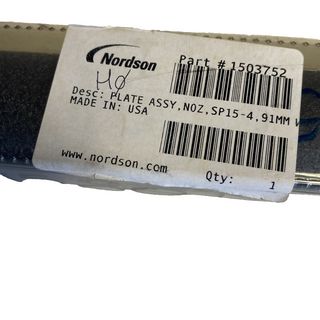 Original Nordson 1503752 Plate Assy Noz SP15 - 4,91 mm — NEU & OVP
