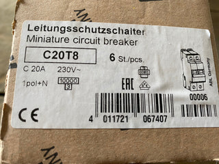 ABL Sursum C20T8 Leitungsschutzschalter, Sicherungsautomat 230V1