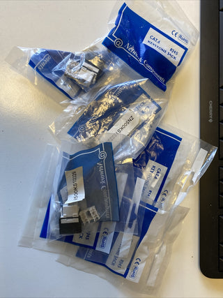 7x Rohs Cat 6 Keystone Jack RJ451