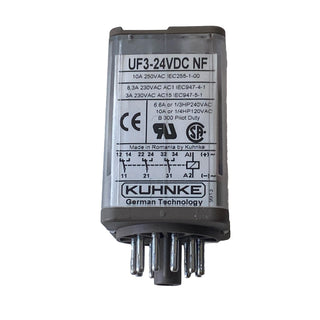 Kuhnke UF3-24VDC-NF Steckrelais 24V DC 3 Wechsler Industrierelais – NEU0