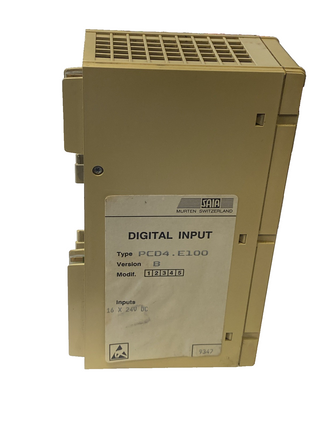 Saia Burgess PCD4.E10 | 16 Digitale Eingänge 24V DC | SPS Modul PCD4.E1004