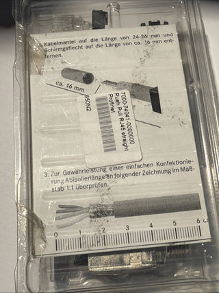 Murrelektronik 7000-74041-0000000 Stecker Push Pull RJ45 St. 0° PROFINET NEU/3
