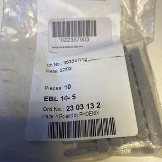 Phoenix Contact Einlegebrücke 2303132 Typ EBL 10- 5 Preis per VPE von 10 Stück0