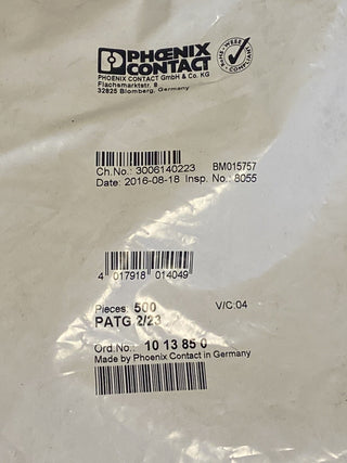 Phoenix Contact PATG 2/23 Zeichenträger 1013850 Kabelmarkierer transparent Neu0
