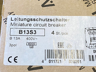 ABL Sursum B13S3 LS-Schalter B13 3-polig 13A 6kA 400V S-Serie – neu1