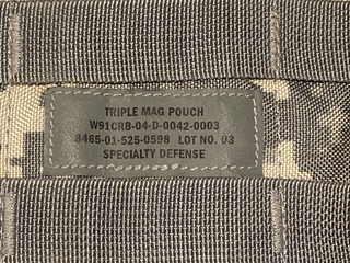 LOT von 3 US Military Molle II Triple Mag Pouch ACU Digital NSN 8465-01-525-05986