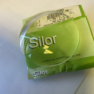 34x Silor Einstärkengläser Vintage Rohgläser ungeschnitten -1.50 -2.25 Neu NOS5