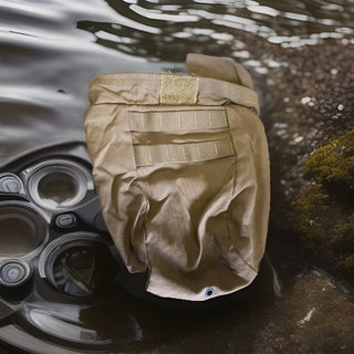 USMC COYOTE MAGAZINE DUMP POUCH, AUFROLLBAR - 8465-01-558-5130 - MOLLE - CIF4