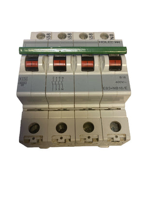 HOLEC E83+NB16/E LEISTUNGSSCHALTER 16AMP 3P+N 400VAC C-KURVE 6KA6