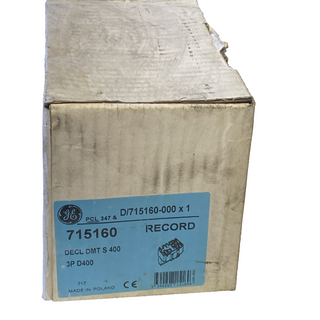 GE General Electric Record Plus MCCB – DECL DMT S 400 3P D400 (715160) – NEU0