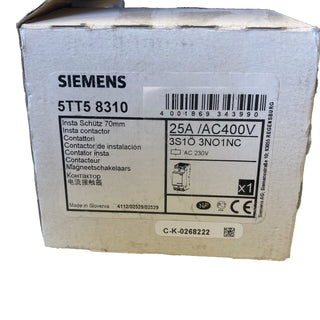 Siemens 5TT5831-0 Installationsschütz SENTRON | 25A | 3S+1Ö | 230V AC | NEU & OV1