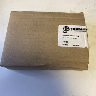 RIEGLER Standardmanometer Typ 111.10 – 0 bis 1,0 bar – NEU & OVP1