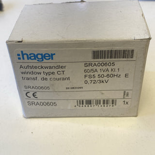 Hager SRA00605 Aufsteckstromwandler – 60/5A – NEU & OVP1