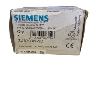 Siemens 3UA7901-1D Elektrische Fernrückstellung | 110-127V AC / 110-125V DC | NE1