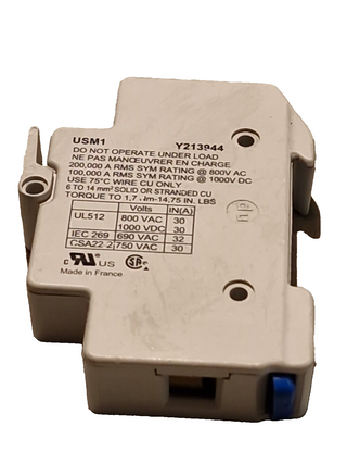 2x FERRAZ SHAWMUT CMS101 Sicherungshalter Modul 10x38 690V 32A GEBRAUCHT1