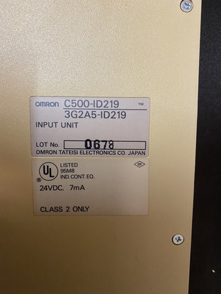Omron C500-ID219 SYSMAC Input Modul Digitaleingang geb0