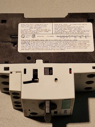 Siemens 3RV1021-1GA10 Motorschutzschalter 4,5-6,3A#92