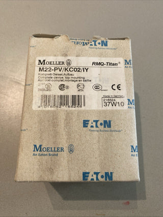  Eaton Moeller M22-PV/KC02/IY Not-Halt-Taster im Gehäuse – NEU & OVP 