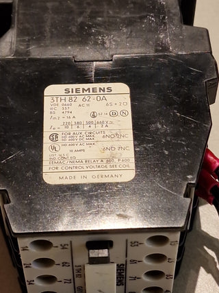 Siemens 3TH 82 62-0A Schütz 6NO 2NC Spule 220V AC4