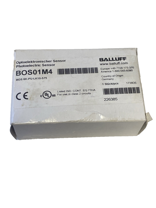 Balluff BOS01M4 (BOS 6K-PU-LK10-S75) Reflexionslichtschranke OVP1