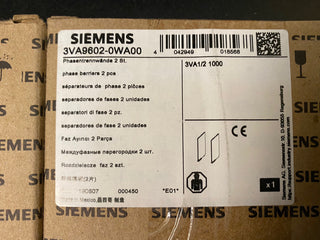 Siemens 3VA9602-0WA00 Phasentrennwände (2 Stück) – NEU & OVP1