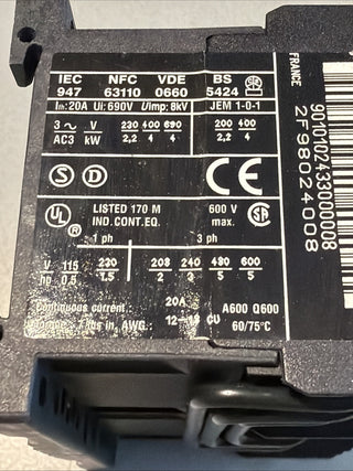 Schneider Electric TeSys K LP5K0901BW3 Wendeschütz 24V DC – geb3