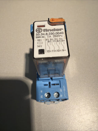 Finder Steckrelais 94.04 inkl. 55.34.8.230.0050 ( 7A 250V 230VAC ) 10 stück1