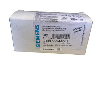 Siemens SIRIUS Schlüsselschalter 3SB3500-4AD11 – NEU & OVP0