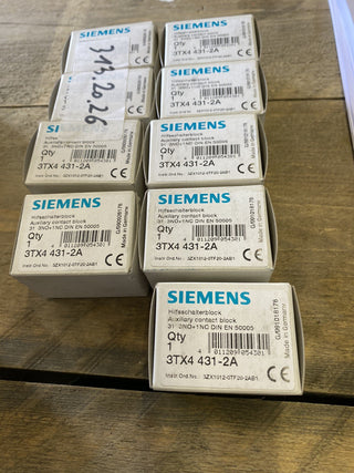 Siemens Hilfsschalterblock 3TX4431-2A / 3TX4 431-2A (3N0/1NC) NEU-OVP1