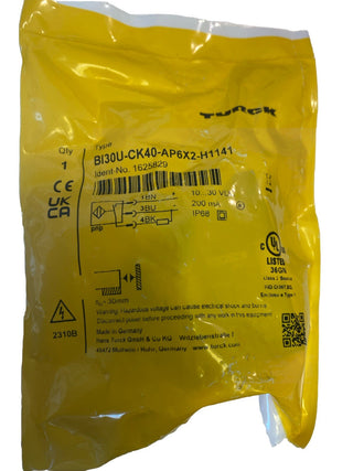 Turck 1625829 BI30U-CK40-AP6X2-H1141 induktiver Sensor0