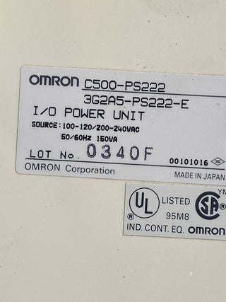 Omron C500-PS222-E (3G2A5-PS222-E) | Netzteil / Power Supply Unit | Gebraucht1
