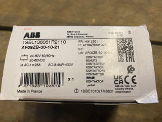 ABB AF09ZB-30-10-21 Leistungsschütz 4kW | 24-60V AC/DC | NEU & OVP2