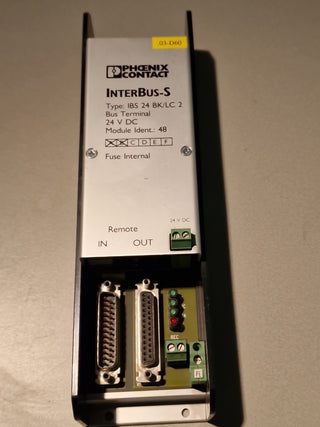 Phoenix Contact IBS24BK/LC2 Bus Terminal 2759090 INTERBUS-S 24V DC1