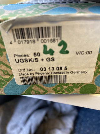 42x Phoenix Contact UGSK/S + GS 0313085 Gleitstegklemme1