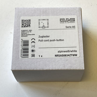 Jung NRSAS0834ZTWW Ruf-Zugtaster mit Schnur Alarmschalter Reinweiß Glänzend Neu2