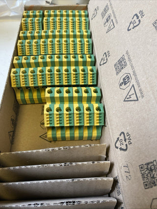 35x Weidmüller WPE 10 Schutzleiter-Reihenklemme 10mm² – NEU