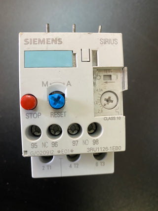 Siemens SIRIUS 3RU1126-1EB0 Überlastrelais 2,8–4A gebraucht0